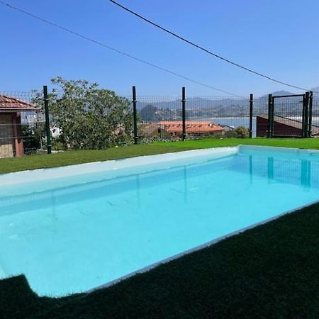 Casita Independiente Y Tres Apartamentos Con Piscina Ladeira Playa Baiona Exterior foto