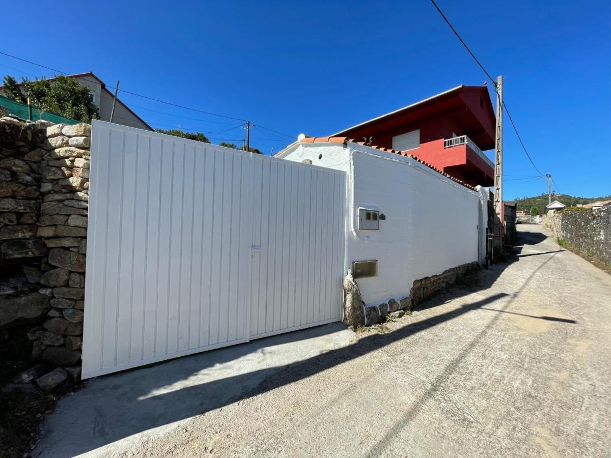 Casita Independiente Y Tres Apartamentos Con Piscina Ladeira Playa Baiona Exterior foto